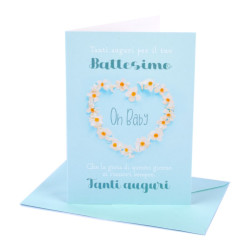 Biglietti auguri BATTESIMO portasoldi 12pz Biglietti auguri BATTESIMO portasoldi 12pz