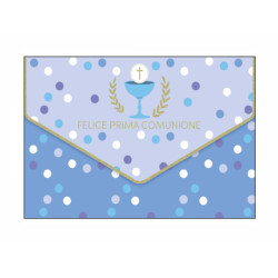 Biglietti auguri portasoldi COMUNIONE 12pz