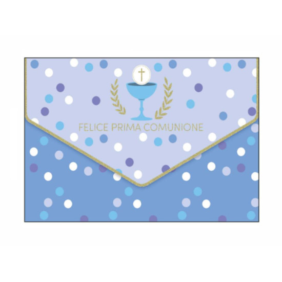 Biglietti auguri portasoldi COMUNIONE 12pz