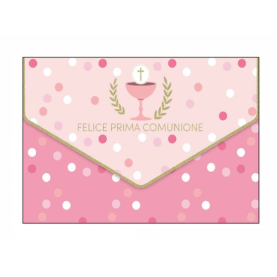 Biglietti auguri portasoldi COMUNIONE 12pz