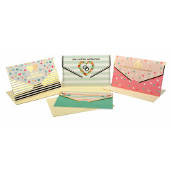 Biglietto auguri matrimonio PORTASOLDI 12pz