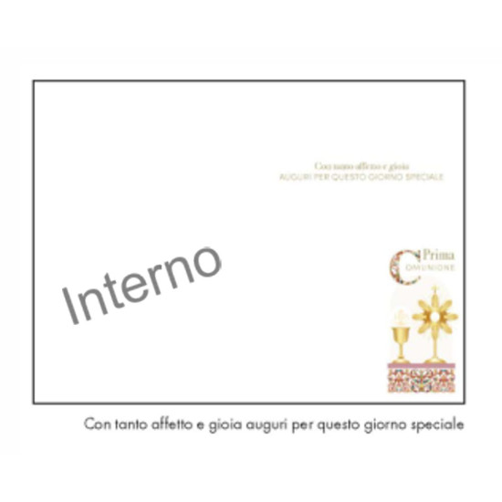 Biglietti augurali PRIMA COMUNIONE 12pz