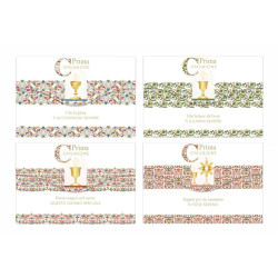 Biglietti augurali portasoldi COMUNIONE 12pz