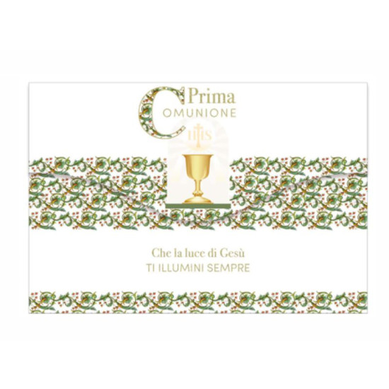 Biglietti augurali portasoldi COMUNIONE 12pz