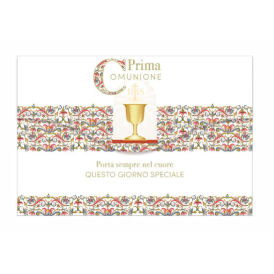 Biglietti augurali portasoldi COMUNIONE 12pz