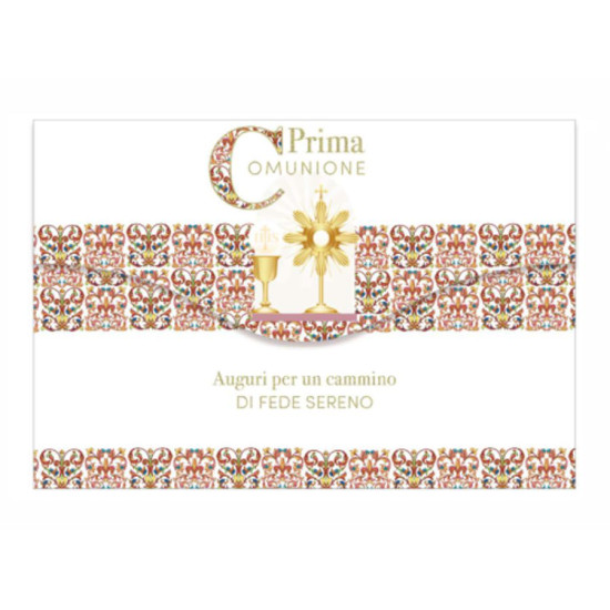 Biglietti augurali portasoldi COMUNIONE 12pz