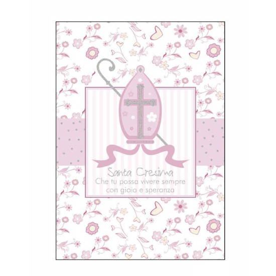 Biglietti augurali CRESIMA oro 12pz