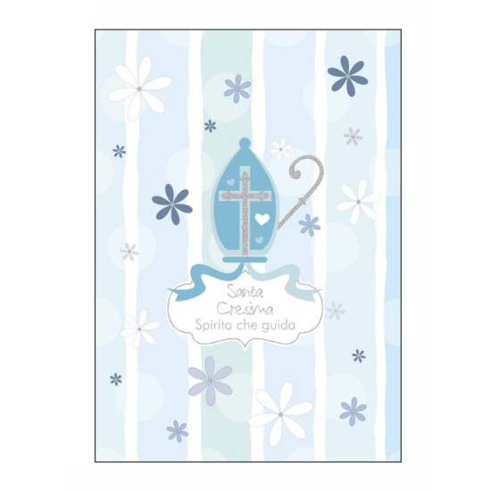 Biglietti augurali CRESIMA oro 12pz