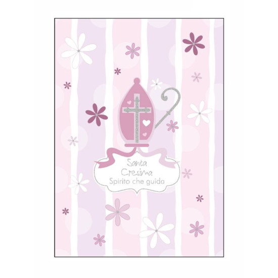 Biglietti augurali CRESIMA oro 12pz