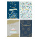 Biglietti auguri COMPLEANNO maschile oro e rilievo 12pz