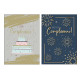 Biglietti auguri COMPLEANNO maschile oro e rilievo 12pz