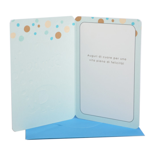 Biglietti auguri NASCITA bimbo e bimba 12pz