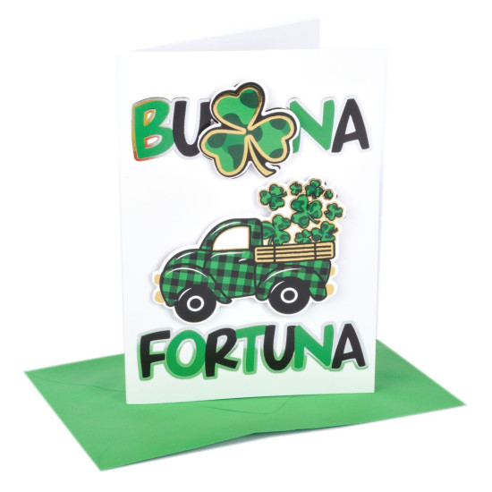 Biglietti auguri BUONA FORTUNA special 12pz