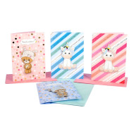 Biglietti auguri BATTESIMO speciali 12pz