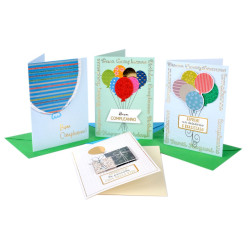 Biglietti augurali COMPLEANNO 3D 4pz