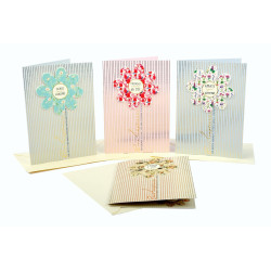 Biglietti COMPLEANNO carta cotone 12pz