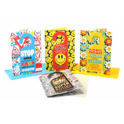 Biglietti generici e compleanno fermaporta 12pz