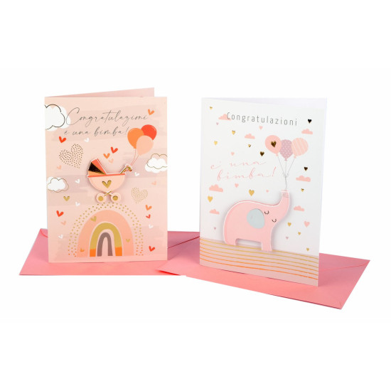 Biglietti NASCITA SPECIAL SERIE 12pz