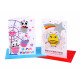 Biglietti auguri COMPLEANNO special con applicazioni e glitter 12pz