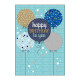 Biglietti auguri COMPLEANNO special maschile applicazioni 3D e glitter 12pz Biglietti auguri COMPLEANNO special maschile applicazioni 3D e glitter 12pz