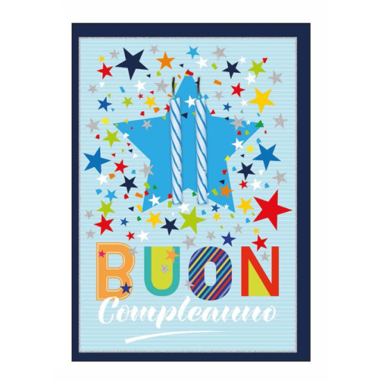 Biglietti auguri COMPLEANNO special VERI palloncini, candeline e pirottini 12pz Biglietti auguri COMPLEANNO special VERI palloncini, candeline e pirottini 12pz