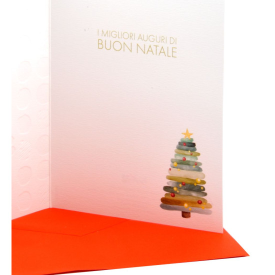 Biglietti di Natale albero e Babbo Natale – 12 Pezzi Biglietti di Natale albero e Babbo Natale – 12 Pezzi