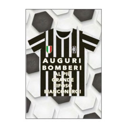Biglietti auguri TIFOSI BIANCONERI 6pz