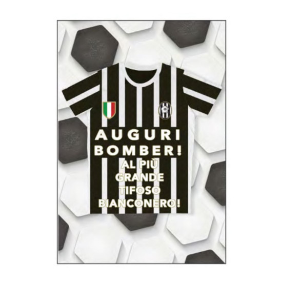 Biglietti auguri TIFOSI BIANCONERI 6pz