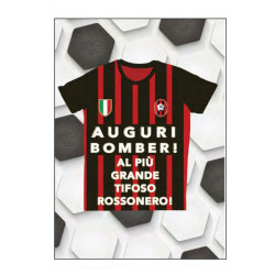 Biglietti auguri TIFOSI ROSSONERI 6pz