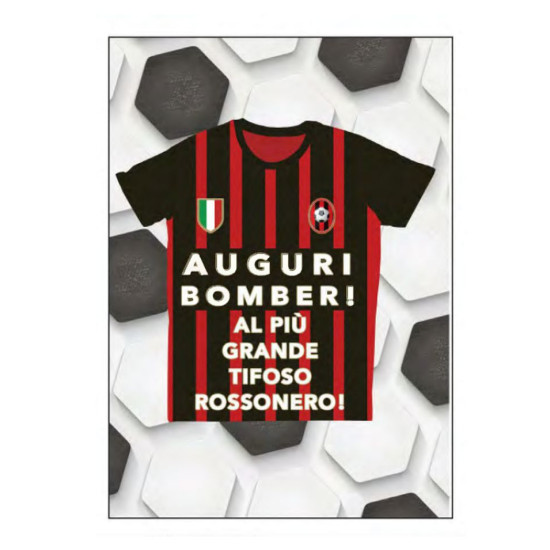 Biglietti auguri TIFOSI ROSSONERI 6pz