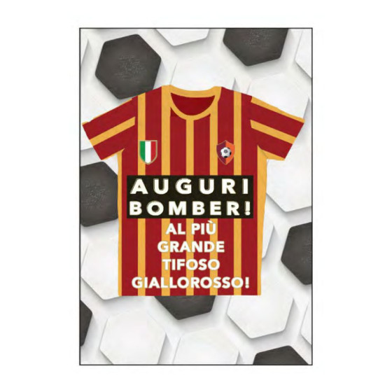Biglietti auguri TIFOSI GIALLOROSSI 6pz