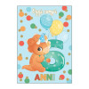 Biglietti  auguri COMPLEANNO 6 anni DINO 6pz
