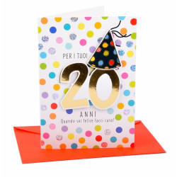 Biglietti auguri 20 anni superspecial 6pz