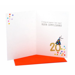 Biglietti auguri 20 anni superspecial 6pz
