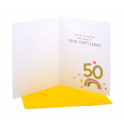 Biglietti auguri 50 anni superspecial 6pz