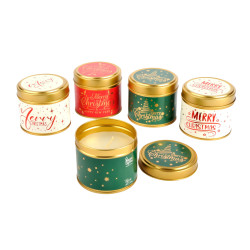 Candele natalizie in latta 12pz