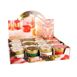 Candele natalizie in latta 12pz
