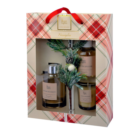 Set regalo profumato Vaniglia con diffusore e candela