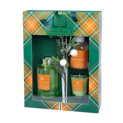 Set regalo profumato Arancio Cannella con diffusore e candela