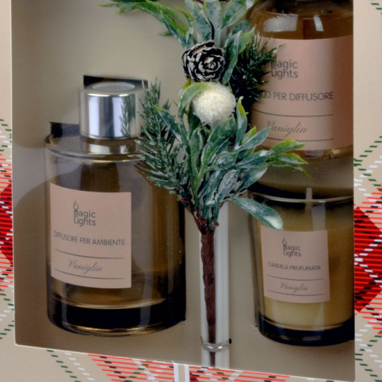 Set regalo profumato Vaniglia con diffusore e candela