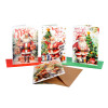 Biglietti augurali BABBO NATALE 12pz