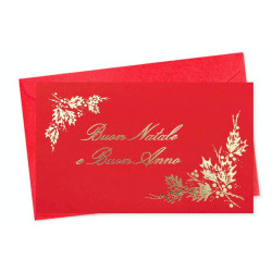 Biglietto + busta NATALE 8,5x13,5 - 50pz