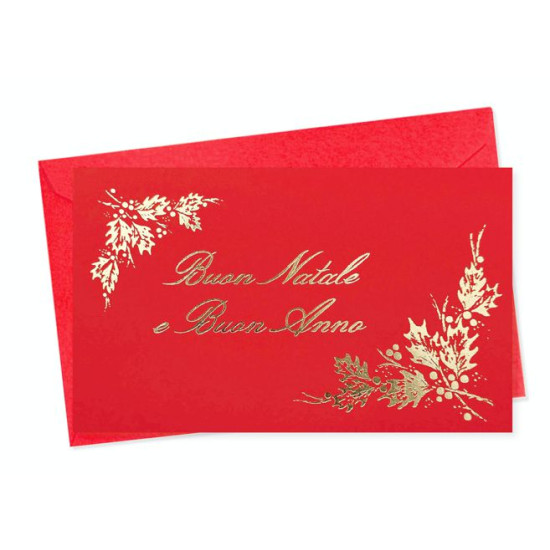 Biglietto + busta NATALE 8,5x13,5 - 50pz