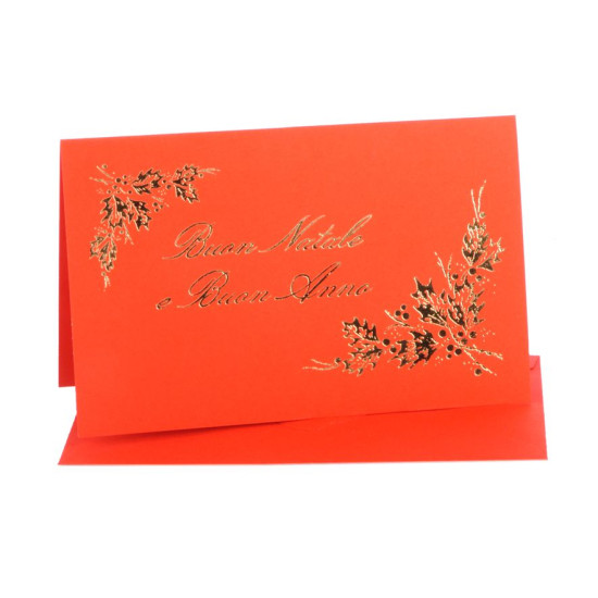 Biglietto + busta NATALE 8,5x13,5 - 50pz