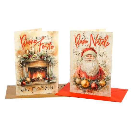 Biglietti augurali NATALE 12pz