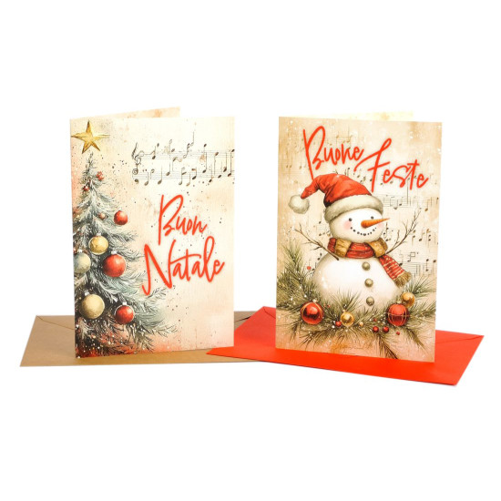 Biglietti augurali NATALE 12pz