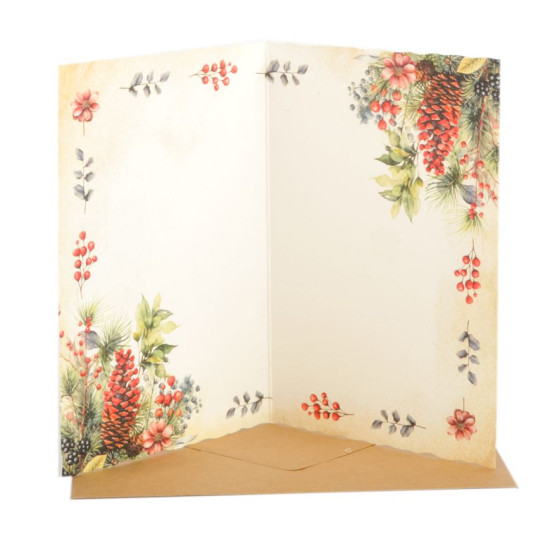 Biglietti augurali NATALE glitter 12pz Biglietti augurali NATALE glitter 12pz