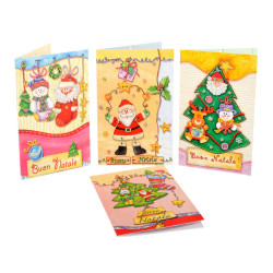 Biglietti NATALE 8,5x13x5 - 48pz