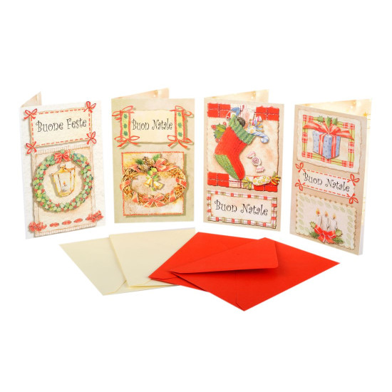 Biglietti NATALE 8,5x13x5 - 48pz