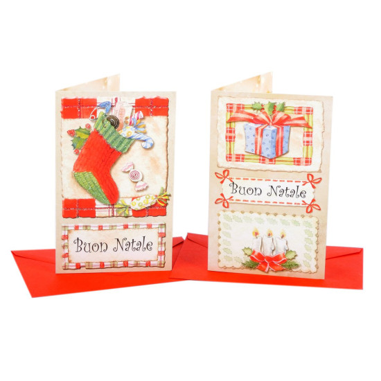 Biglietti NATALE 8,5x13x5 - 48pz